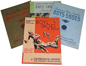 Four 1930s trade catalogs for "America's Most Popular Boys Shoes" made by Gerberich-Payne Shoe Co...