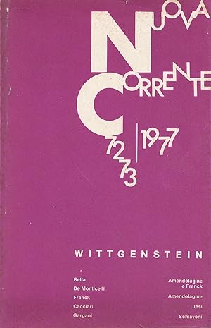 Wittgenstein (Nuova Corrente n.72-73/1977)