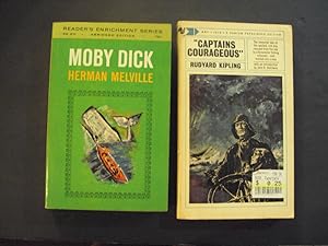 2 PBs Moby Dick by Herman Melville; Captains Courageous by Rudyard Kipling