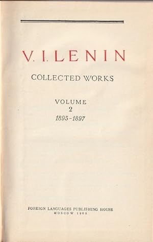 Lenin Collected Works: Volume 2, 1895- 1897