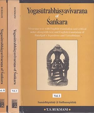 Yogasutrabhasyavivarana of Sankara Vivarana Text With English Translation and Critical Notes Alon...