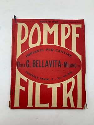 Pompe. Impianti per cantine Ditta G. Bellavita, Milano (Catalogo)