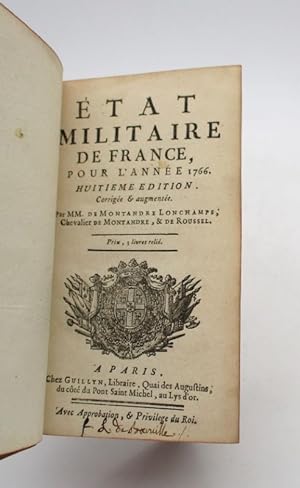État militaire de la France pour l'année 1766