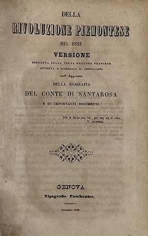 Della Rivoluzione Piemontese nel 1821
