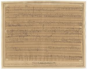 Oberon. Autograph musical manuscript working score of the complete chorus and ballet, number 21 f...