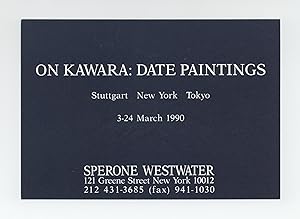 Exhibition card: On Kawara: Date Paintings / Stuttgart, New York, Tokyo (3-24 March 1990)