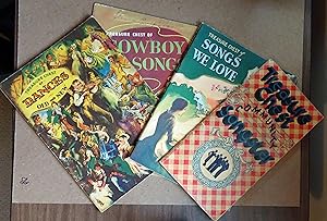 Set of Four Song Books: Love, Cowboy, Dance, Community, 1930