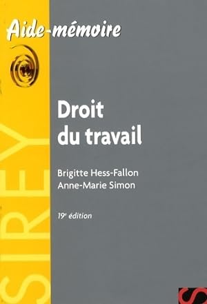 Droit du travail - Brigitte Hess-Fallon