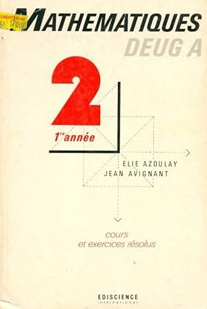 Math matiques DEUG A 1re ann e cours et exercices r solus - J. Azoulay