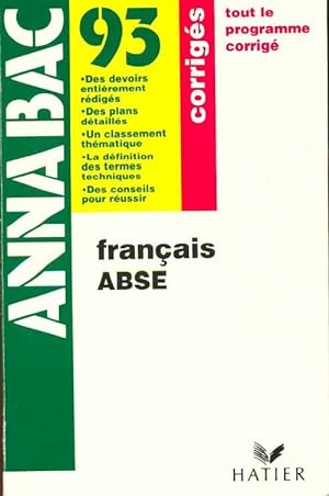 Fran ais 1 res ABSE - Collectif