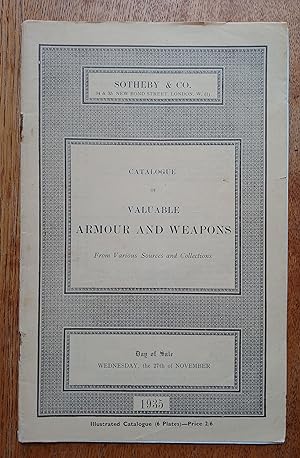 Catalogue of Valuable Armour and Weapons