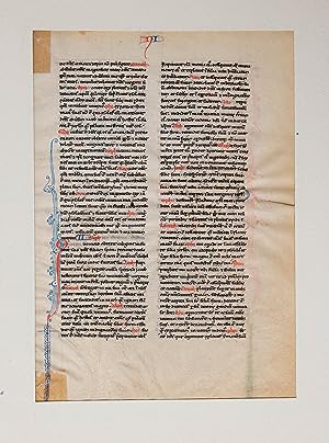 [Bible] C13th the Book of Lamentations ch.1-3 in a minuscule and heavily abbreviated script on pa...