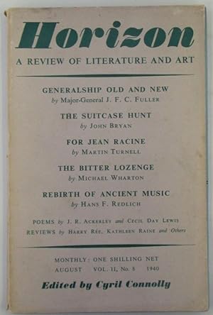 Horizon. A Review of Literature and Art. August 1940