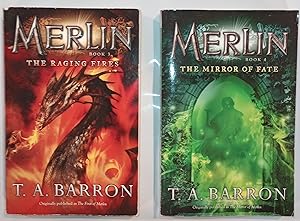Merlin Novels (Matching set of 2 Books 3 & 4): The Raging Fires & The Mirror of Fate