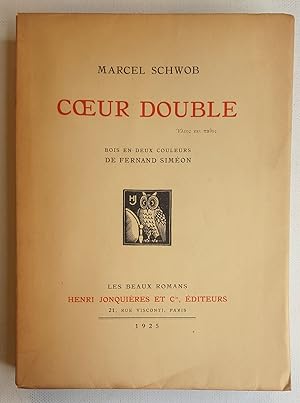 Coeur double. Bois en deux couleurs de Fernand SIMÉON.