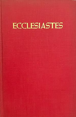 Ecclesiastes, with an Essay by Irwin Edman