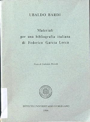 Materiali per una bibliografia italiana di Federico Garcia Lorca