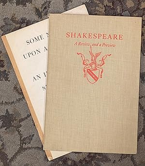 Shakespeare, A Review and a Preview / Some Note Upon a Project for an Illustrated Shakespeare, 2 vol