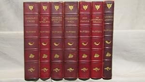 Seven hunting titles uniformly bound in three-quarter red morocco in signed Morrell fine bindings...