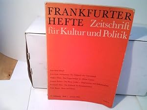 Frankfurter Hefte. Zeitschrift für Kultur und Politik.