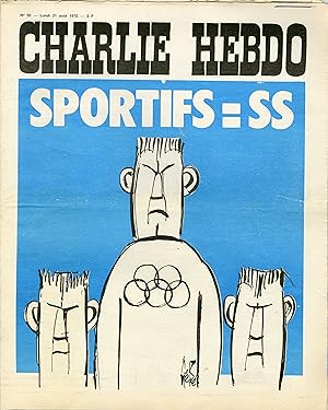 "CHARLIE HEBDO N°92 du 21/8/1972" Gébé : SPORTIFS = SS