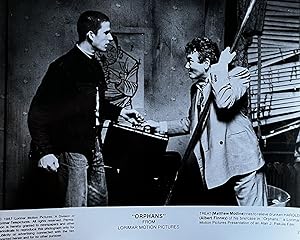 One [1] Black and White Publicity Photo of Albery Finney and Matthew Modine from the Film Orphans