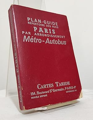 Cartes Taride. plan-guide, répertoire des rues. Paris par arrondissement métro-autobus.
