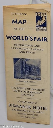 Authentic Map of the World's Fair [Century of Progress] - 252 Buildings and Attractions Labeled a...