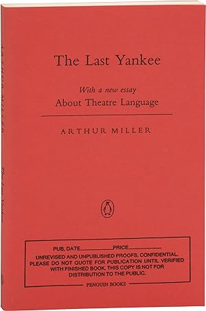 The Last Yankee (Uncorrected Proof)