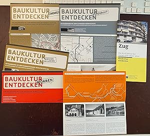Baukultur entdecken. Ausgewählte Spaziergänge mit dem Schweizer Heimatschutz. 6 Faltbroschüren. (...