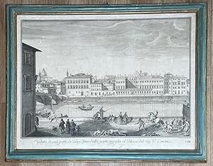 Veduta di una parte di Lung'Arno dalla parte opposta al Palazzo del Sig. P. Corsini.