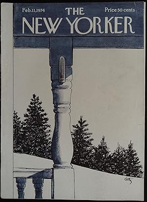 The New Yorker February 11, 1974 Arthur Getz COVER ONLY