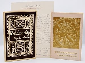 RELATIONSHIP; [Two volumes -- SIGNED association copy of first edition & INSCRIBED copy of first ...