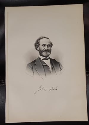 Steel Engraving - John Pack - Original MORMON / Utah Pioneer Steel Engraving