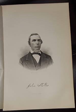 Steel Engraving - John Stoker - Original MORMON / Utah Pioneer Steel Engraving