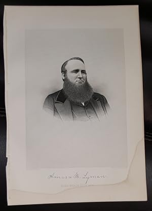 Steel Engraving - Amasa M. Lyman - Original MORMON / Utah Pioneer Steel Engraving