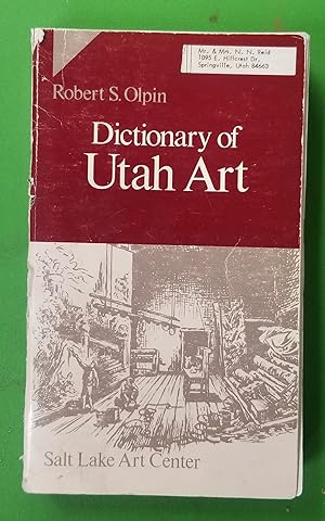 Dictionary of Utah Art