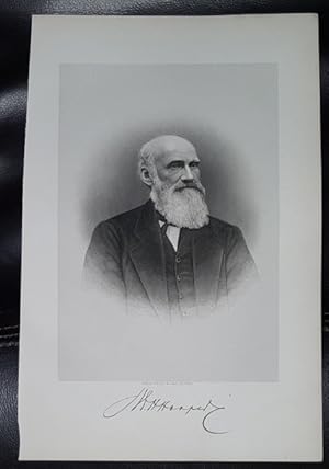 Steel Engraving - William H. Hooper - Original MORMON / Utah Pioneer Steel Engraving