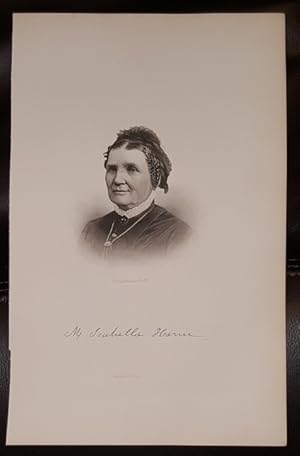 Steel Engraving - M. Isabella Horne - Original MORMON / Utah Pioneer Steel Engraving