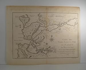 Carte des Bayes, Rades et Port de Plaisance dans l'Isle de Terre Neuve. Par N. Bellin Ing. de la ...