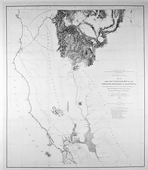 1855 ORIGINAL MAP: "FROM SAN FRANCISCO BAY TO THE NORTHERN BOUNDARY OF CALIFORNIA" / MAP NO, 1 / ...