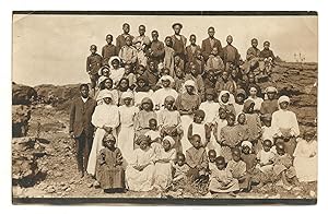 [Real Photo Post Card]: Students at the Missionary School in Doornkop in South Africa, 1919