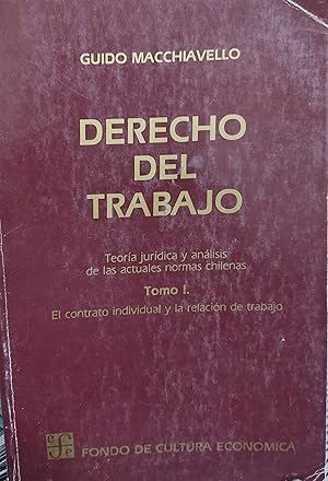 Derecho del Trabajo. Teoría jurídica y análisis de las actuales normas chilenas. Tomo I.- El cont...