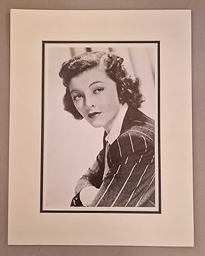 Mounted Black & White Portrait (1981 Print Reproduction)