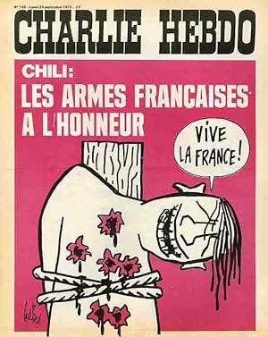 "CHARLIE HEBDO N°149 du 24/9/1973" Gébé : CHILI les armes françaises à l'honneur