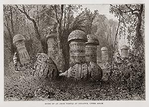 Ruins of an Ahom Temple at Dinajpur,Upper Assam in the Rangpur Division of Bangladesh,1882 Antiqu...
