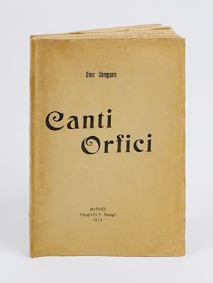 Canti orfici (Die Tragödie des letzen Germanen in Italien) [CON DEDICA AUTOGRAFA]