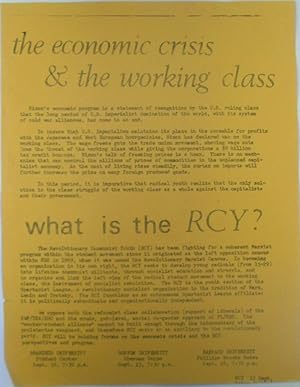 [Social Movements, Radical Movements] The Economic Crisis and the Working Class. What is the RCY?...
