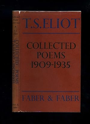 COLLECTED POEMS 1909-1935 (First edition, fifth impression in scarce wartime dustwrapper)
