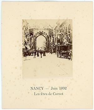 France, Nancy, les fêtes de Carnot, Juin 1892